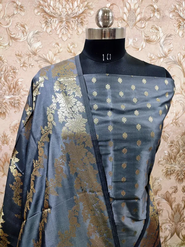 Grey_Katan_Silk_Floral_Zari_Booti_with_Aada_Stripe_Dupatta_Banarasi_Suit_700SKL_KS54