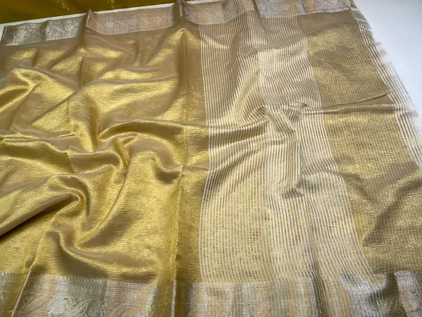 Gold_Crush_Tissue_Silk_Contrast_Silver_Border_Banarasi_Saree_MS_CR1