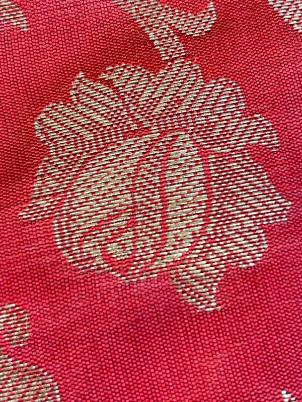 Beige_Art_Silk_Floral_Zari_Booti_Contrast_Banarasi_Suit_with_Red_Dupatta_625AJ_TPT49