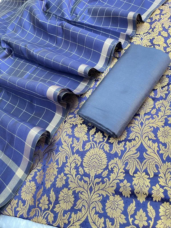 Blue_Katan_Silk_Brocade_Kimkhab_Banarasi_Suit_850SKL_KB1