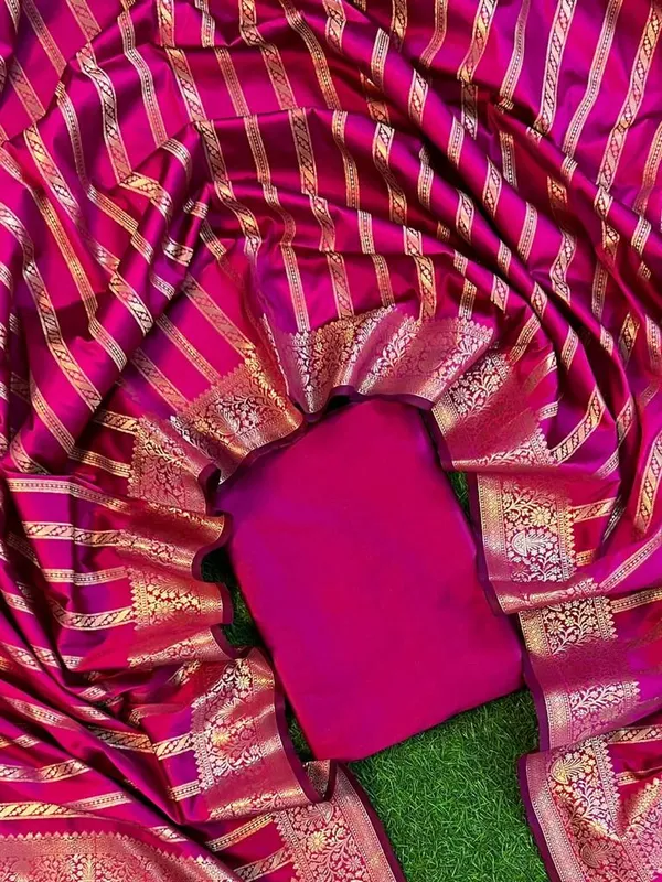 Magenta_Katan_Silk_Plain_Banarasi_Suit_with_Stripe_Zari_Dupatta_625SKL_KP6
