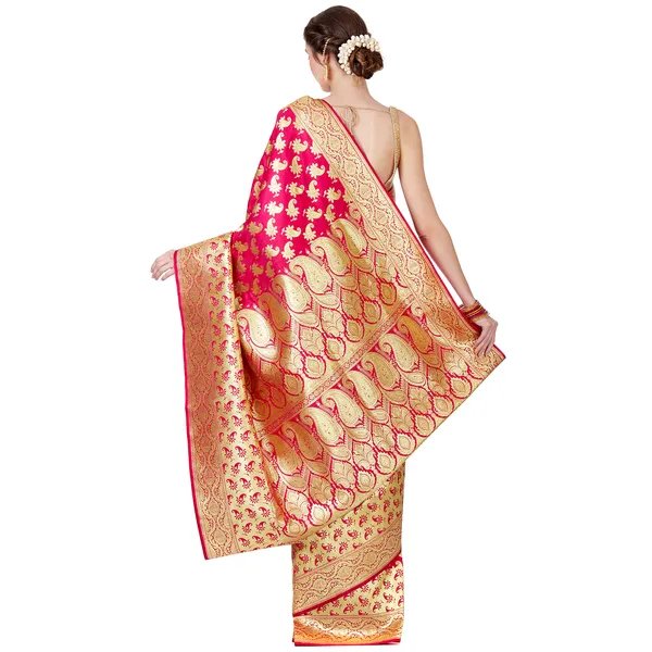 Humairah_Presents_Pink_Satin_Silk_Saree_With_Blouse_Piece_(JA48)