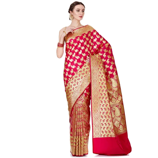Humairah_Presents_Pink_Satin_Silk_Saree_With_Blouse_Piece_(JA48)