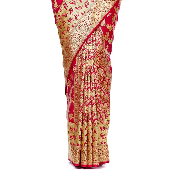 Humairah_Presents_Pink_Satin_Silk_Saree_With_Blouse_Piece_(JA48)