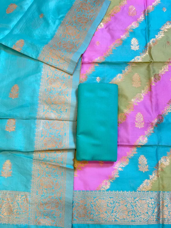 Rangkaat_Art_Silk_Banarasi_3_pcs_Suit_Set__with_Contrast_Turqouise_Blue_Dupatta_650SKL_RNG5