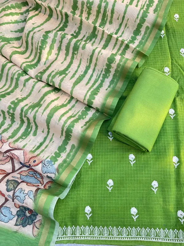 Green_Kota_Check_Embroidery_Resham_Booti_with_Digital_Print_Dupatta_1100SKL_MKC4