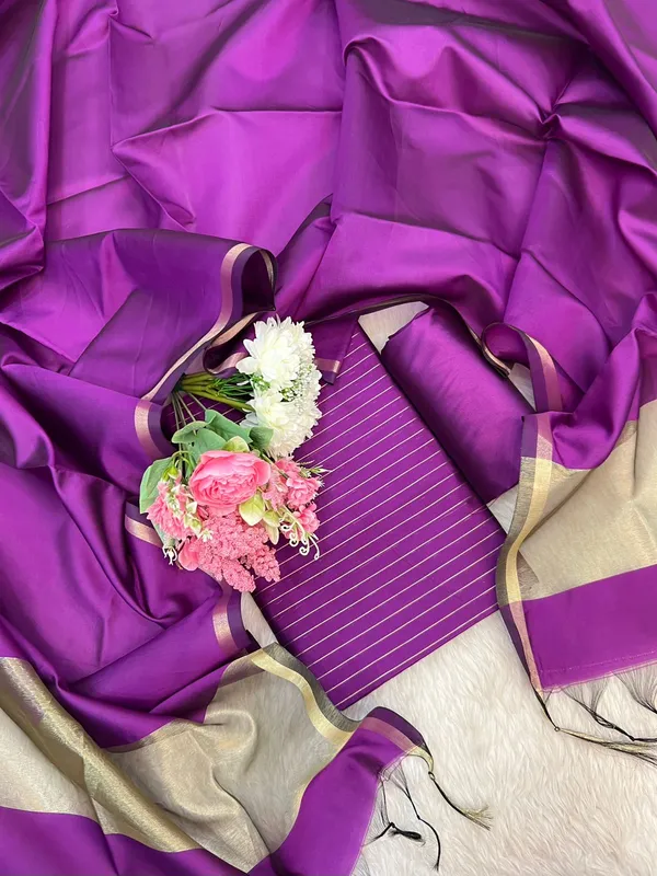 Purple_Cotton_Silk_Zari_Stripe_Banarasi_Suit_with_Plain_Zari_Border_Dupatta_600SKL_CS36