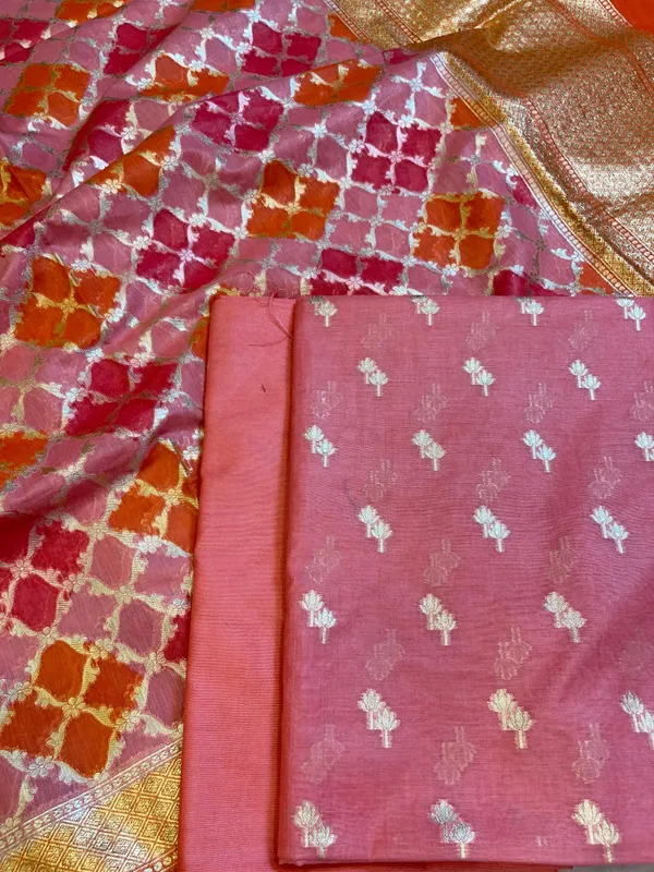 Peach_Pure_Cotton_Lorex_weave_Dual_Zari_Booti_Banarasi_Suit_1300IM_PCL15