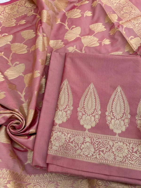 Pink_Katan_Silk_Plain_Zari_Booti_with_Floral_Zari_Jaal_Banarasi_3_pcs_Suit_Set_800SKL_KSP7