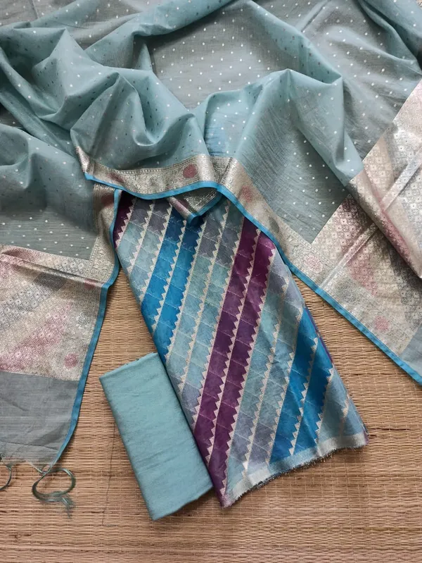 Blue_Pure_Mercerised_Lorex_Weave_Suit_with_Hand-Brushed_Lorex_Dupatta_1250SKL_MH1