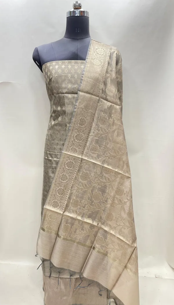 Humairah_Beige_Cotton_Floral_Zari_Chunri_Booti_3_pcs_Suit_set_with_Plain_Bottom_and_Floral_Tilfi_Zari_Jaal_Beige_Dupatta
