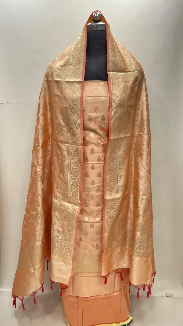 Orange_Semi_Katan_Silk_Handloom_Banarasi_3_pcs_Suit_Set_MUB_SK32