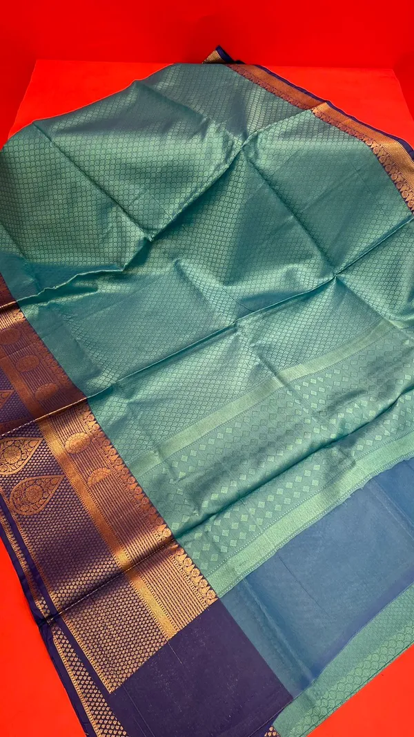Turquoise_Blue_Art_Silk/Tanchoi_Banarasi_Sarees_For_Women_GEBC11