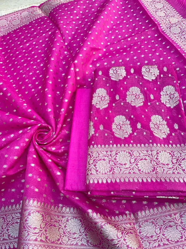 Magenta_Katan_Georgette_Silver_Zari_Booti_Banarasi_Suit_Set_with_Chunri_Booti_1200SKL_KG9