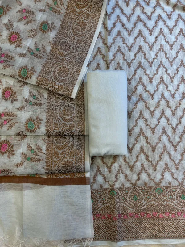 Off_white_Cotton_Resham_Zari_Zig-Zag_Banarasi_Suit_625SHL_CT31