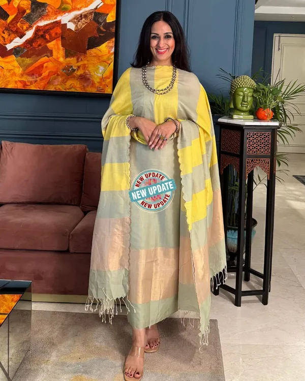Elegant_Pista_Green_&_Yellow_Cotton_Silk_Banarasi_Suit_with_Zari_Stripe_Dupatta_750SKL_CS10