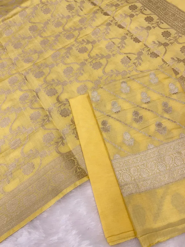 Puresilk_Handloom_Yellow_Modal_Silk_Banarasi_3_pcs_Suit_Set_RHN_MDL3