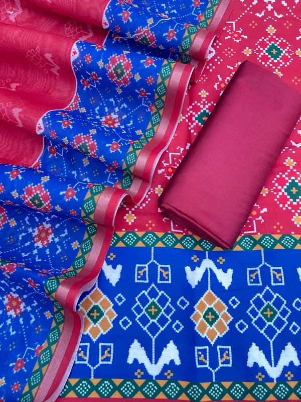 Maroon_Cotton_Patola_Print_Contrast_Blue_Border_Banarasi_Suit_with_Digital_Printed_Dupatta_850SKL_CP1