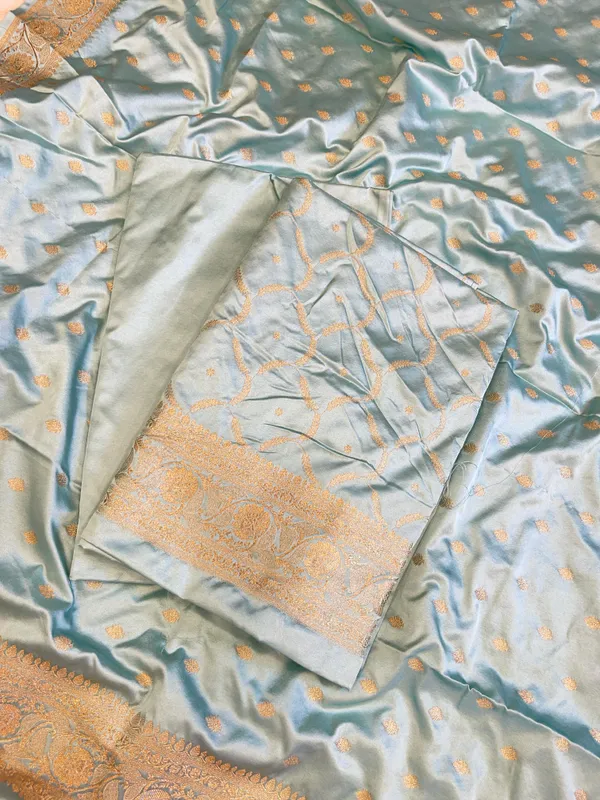 Seagreen_Mashru_Silk_Floral_Zari_Booti_with_Zari_Jaal_Dupatta_Handloom_Banarasi_3_pcs_Suit_Set_3000AJ_MSR9