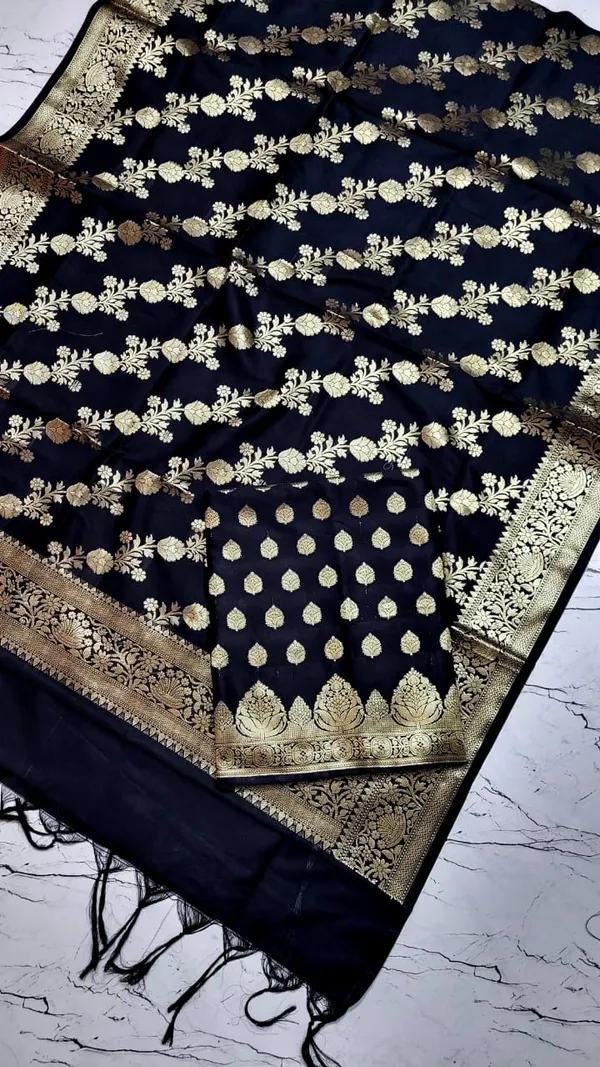 Black_Katan_Silk_Floral_Zari_Booti_Banarasi_Suit_with_Aada_Zari_Jaal_Dupatta_800SKL_KSD9