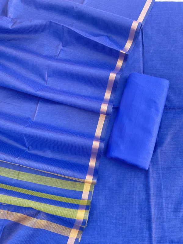 Royal_Blue_Cotton_Silk_Banarasi_Suit_with_Contrast_Stripe_Zari_Patti_Dupatta_600SKL_CS22