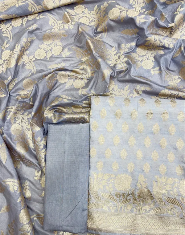Humairah_Presents_Grey_Floral_Zari_Jaal_3pcs_Suit_with_Grey_Floral_Zari_Jaal_Dupatta_and_Plain_Grey_Bottom