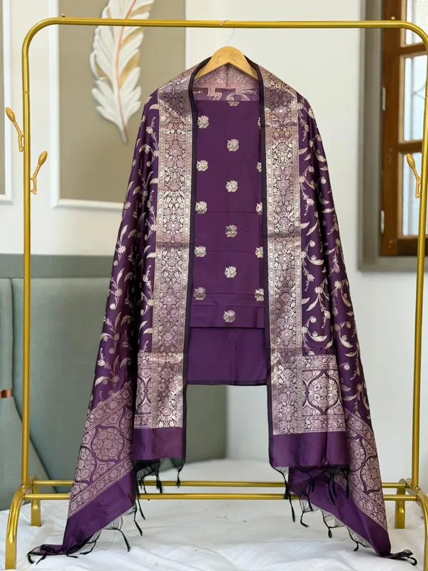 Purple_Katan_Silk_Alfi_Zari_Booti_Banarasi_Suit_With_Floral_Jaal_Dupatta_150PNJ_SA3