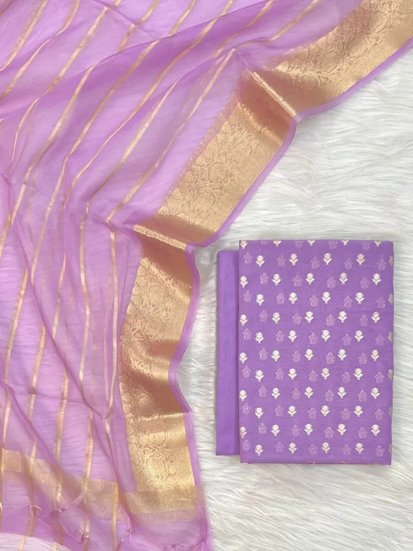 Purple_Chanderi_Zari_Booti_with_Stripe_Dupatta_Banarasi_Suit_Set_1000SKL_CH3