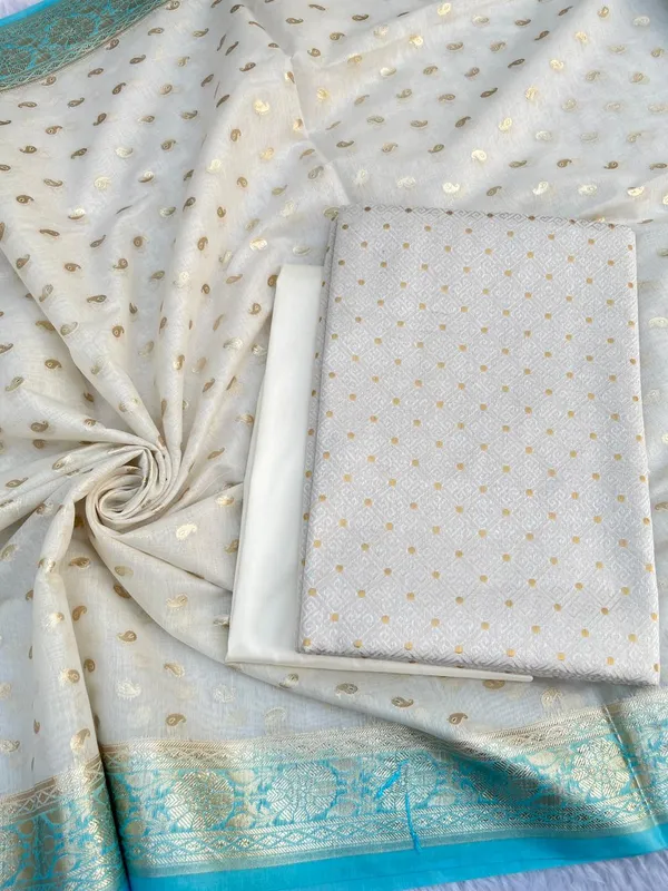 Off_white_resham_weave_Banarasi_Suit_&_Lorex_Contrast_Border_Sky_Blue_Dupatta_1200SKL_BM3