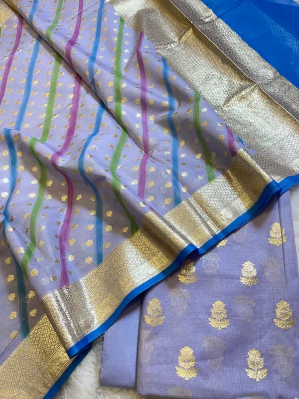 Light_Blue_Pure_Mercerised_Silk_Banarasi_3_pcs_Suit_Set_with_Stripe_Rangkaat_Dupatta_1250SKL_MS1