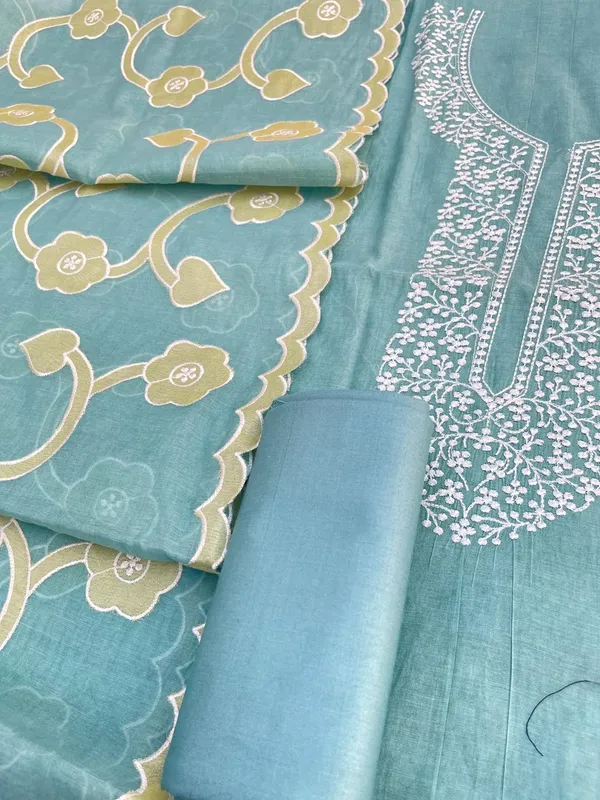 Seagreen_Pure_Mercerised_Cotton_Suit_with_Neck_Embroidery_and_Resham_Jaal_Dupatta_1350SKL_MCE2