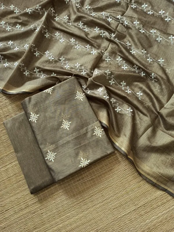 Taupe_Brown_Chanderi_Silk_Dyable_Embroidery_Booti_Banarasi_Suit_with_Embroidery_work_Dupatta_1100SKL_CSD5