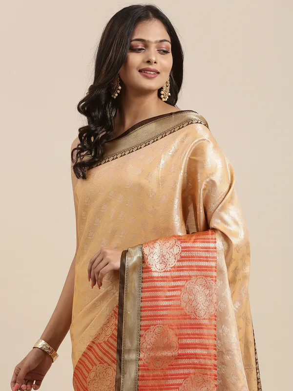 Beige_Kanchi_Silk_Banarasi_Sarees_For_Women_GEBE29