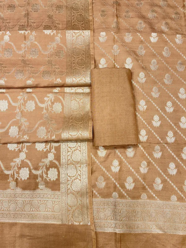 Puresilk_Handloom_Light_Brown_Modal_Silk_Banarasi_3_pcs_Suit_Set_RHN_MDL1