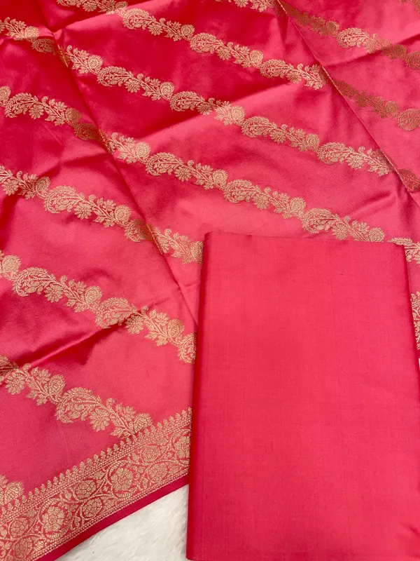 Pink_Katan_Plain_Banarasi_3_pcs_Suit_Set_650JD_KP1
