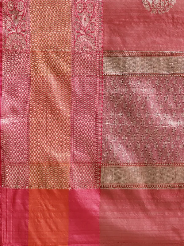 Pink_Matka_Silk/Silk_Blend_Banarasi_Sarees_For_Women_GEMTKSLK_11