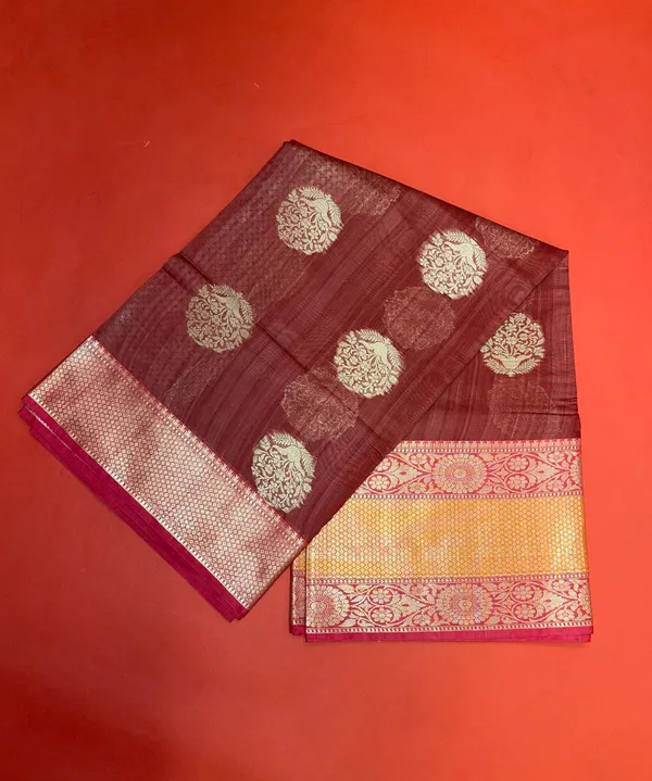 Pink_Matka_Silk/Silk_Blend_Banarasi_Sarees_For_Women_GEMTKSLK_11