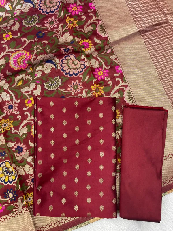Maroon_Biba_Silk_Zari_Kimkhab_Mina_Jaal_Dupatta_Banarasi_Suit_Set_700SKL_KS22