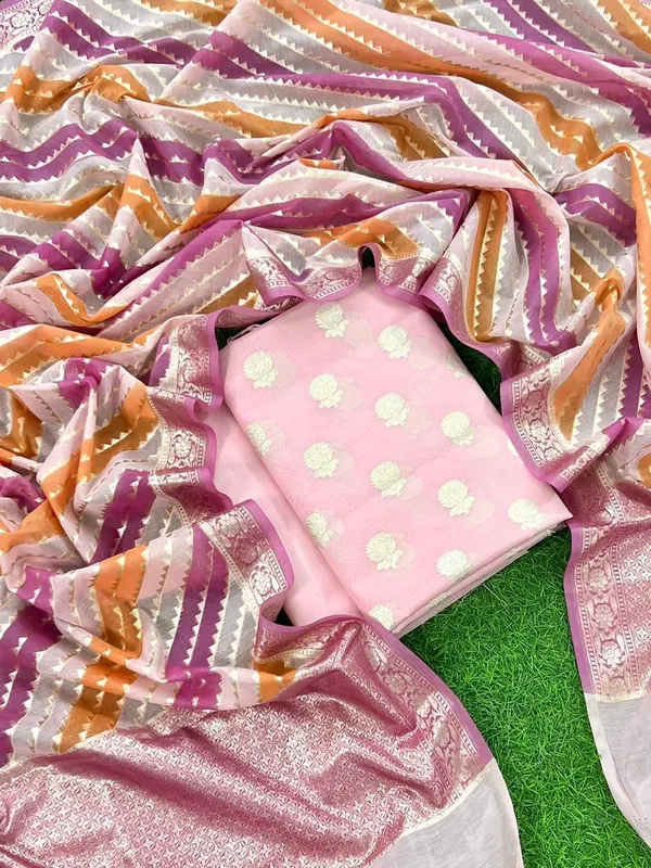 Pink_Pure_Mercerised_Lorex_Weaving_Suit_with_Handbrush_Lorex_Dupatta_1250SKL_ML3