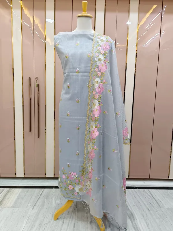 Grey_Kota_Check_Multi_Resham_Embroidery_Banarasi_Suit_with_Cutwork_Dupatta12JJ_KC6