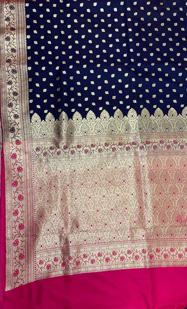 Humairah_Presents_Navy_Blue_Satin_Silk_Saree_With_Blouse_Piece_GEJA27