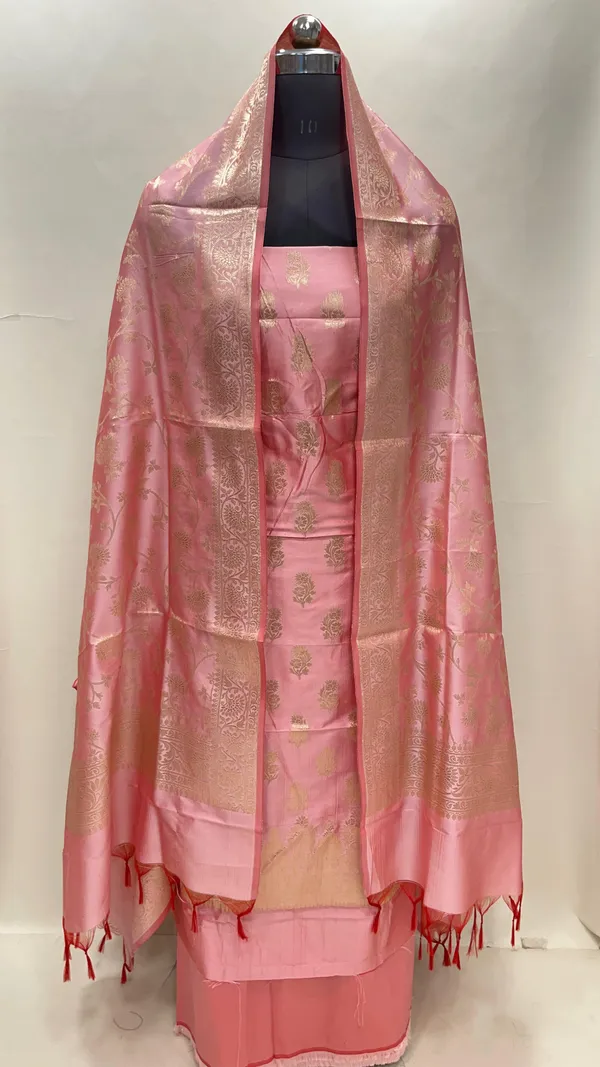 Pink_Semi_Katan_Silk_Handloom_Banarasi_3_pcs_Suit_Set_MUB_SK23