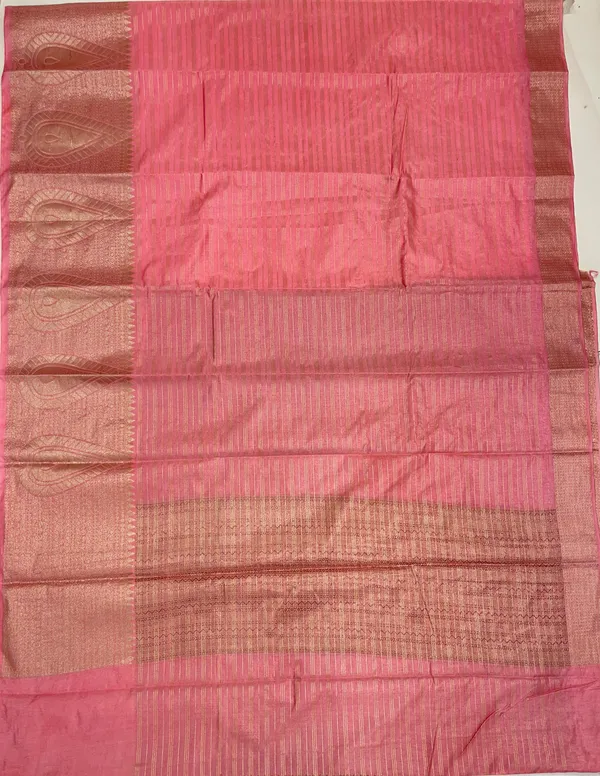 Pink_Cotton_Stripe_Zari_Banarasi_Saree_ASDC_1