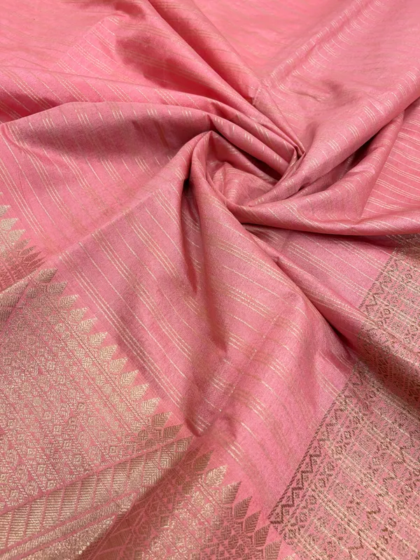 Pink_Cotton_Stripe_Zari_Banarasi_Saree_ASDC_1