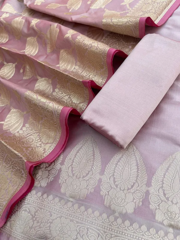 Beige_Katan_Silk_Plain_Zari_Booti_with_Floral_Zari_Jaal_Banarasi_3_pcs_Suit_Set_800SKL_KSP8