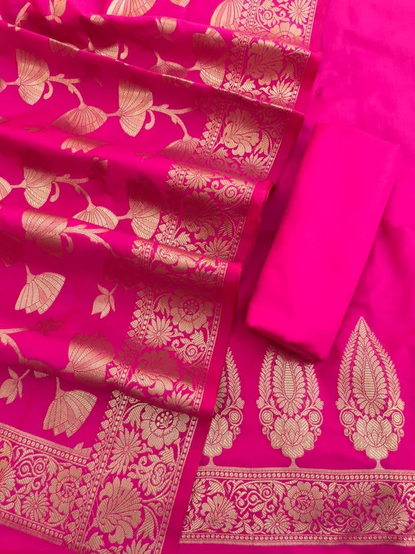 Magenta_Katan_Silk_Plain_Zari_Booti_with_Floral_Zari_Jaal_Banarasi_3_pcs_Suit_Set_800SKL_KSP5