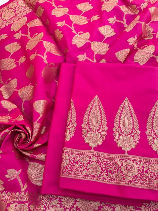 Magenta_Katan_Silk_Plain_Zari_Booti_with_Floral_Zari_Jaal_Banarasi_3_pcs_Suit_Set_800SKL_KSP5