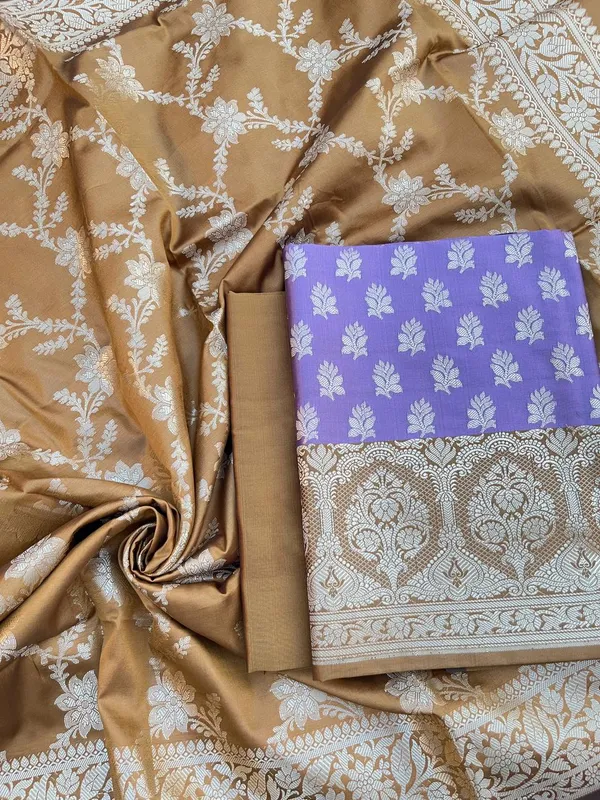 Purple_Semi_Silk_Floral_Zari_Banarasi_Suit_with_Contrast_Mustard_Border_&_Floral_Jaal_Dupatta_78ASD_KS6