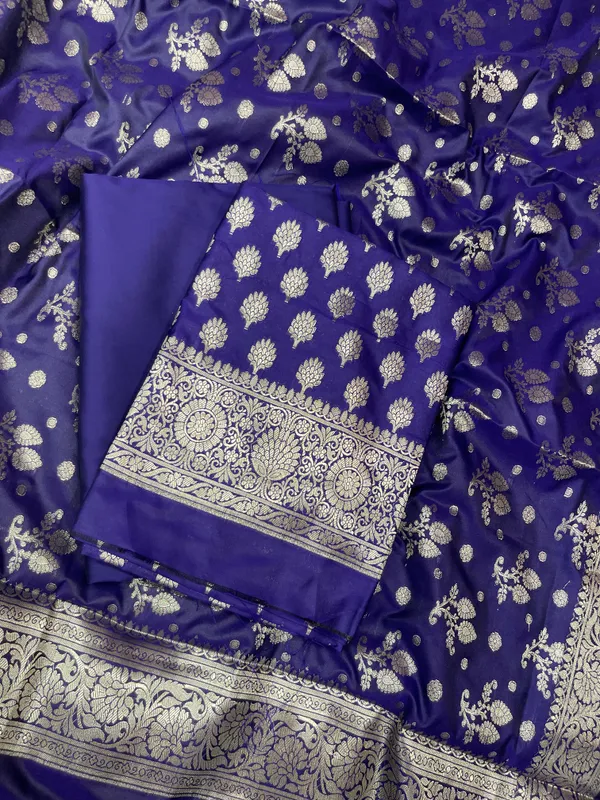 Indigo_Blue_Semi_Silk_Floral_Booti_Banarasi_3_pcs_Suit_Set_900AJ_SK1