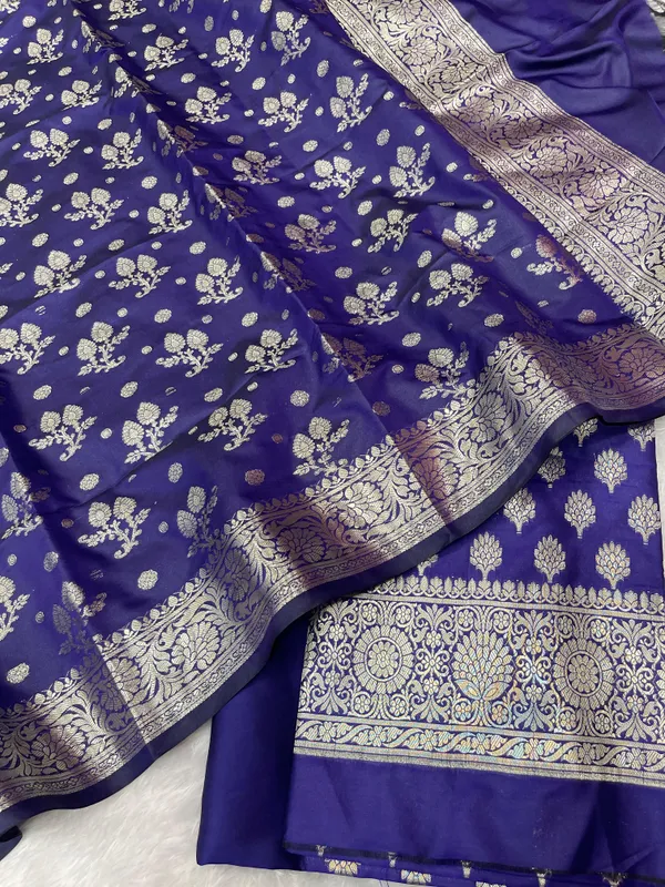 Indigo_Blue_Semi_Silk_Floral_Booti_Banarasi_3_pcs_Suit_Set_900AJ_SK1